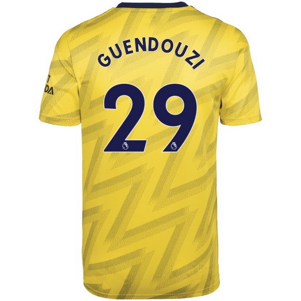 Camiseta Arsenal NO.29 Guendouzi Segunda equipación 2019-2020 Amarillo